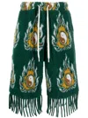 Jordanluca Cosmo Patterned-jacquard Drawstring Shorts