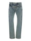 Jordanluca Zipper Jeans In Blue