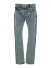 Jordanluca Zipper Jeans In Blue