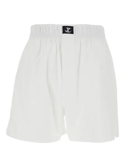 Jordanluca Elasticated-waist Logo Boxer Shorts In White