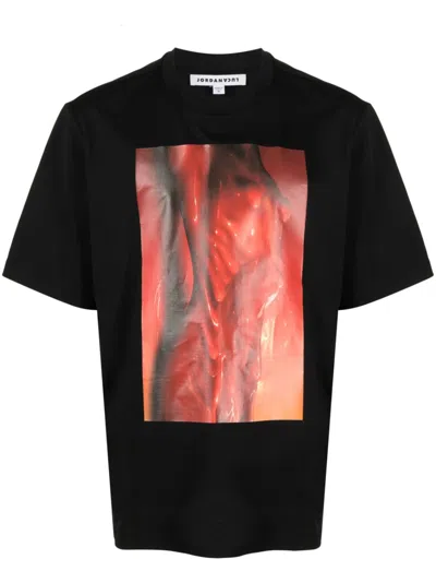 JORDANLUCA GRAPHIC-PRINT CREW-NECK COTTON T-SHIRT