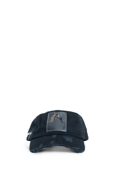 Jordanluca Man Black Hats In Blue
