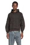 Jordanluca Man Black Sweatshirts In Black