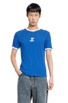 Jordanluca Man Blue T-shirts & Tank Tops In Blue