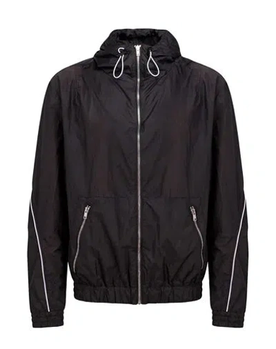 Jordanluca Man Jacket Black Size S Cotton, Polyamide, Elastane