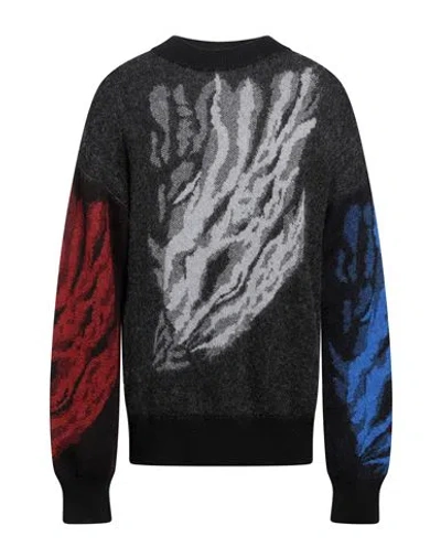 Jordanluca Man Sweater Black Size L Wool, Mohair Wool