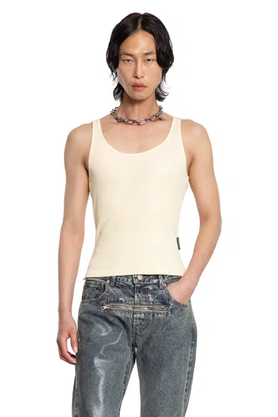 Jordanluca Man Yellow T-shirts & Tank Tops In Neutral