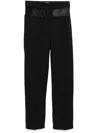Jordanluca Mesh Tailored Trousers In Black