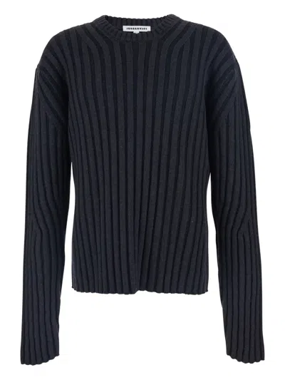 JORDANLUCA RIBBED DESIGN COTTON SWEATER