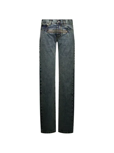 Jordanluca Robin Zip-detail Jeans In Blue