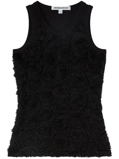 Jordanluca Ticker Tank Top In 黑色