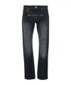 Jordanluca Zipper Jeans In Black