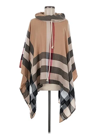 Pre-owned Jordann Poncho In Brown