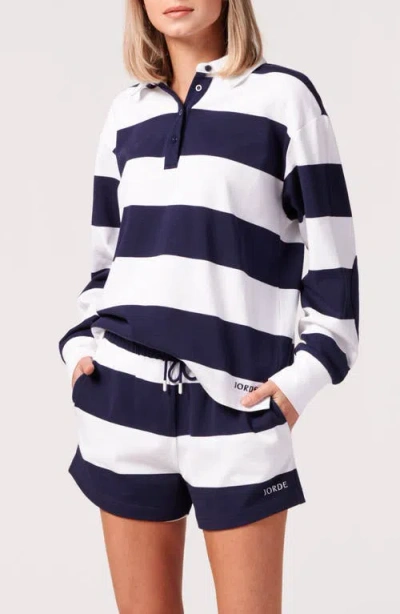 Jorde Georgie Rugby Polo In Sailor Stripe