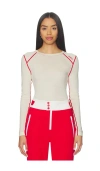 Jorde Skiwear Zuri Baselayer Top In White