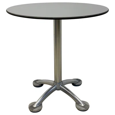 Pre-owned Jorge Pensi Amat 3 Aluminum Bistro Table With Laminate Top For Knoll, 2000s In Gray