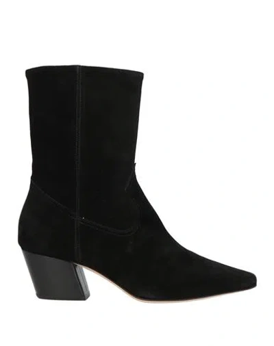 Jorgeenah Woman Ankle Boots Black Size 8 Leather