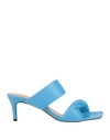 Jorgeenah Woman Sandals Blue Size 8 Soft Leather