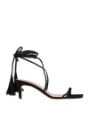 Jorgeenah Woman Thong Sandal Black Size 10 Soft Leather
