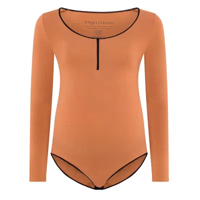 Jorgen House Brown Long Sleeve Bodysuit - Hazel