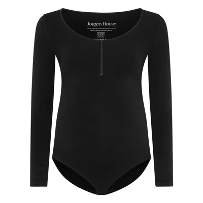 Jorgen House Long Sleeve Bodysuit - Black