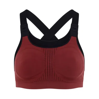 Jorgen House Maternity Sports Bra - Brick Red