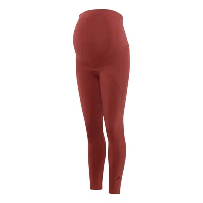 Jorgen House Maternity Sports Leggings - Brick Red