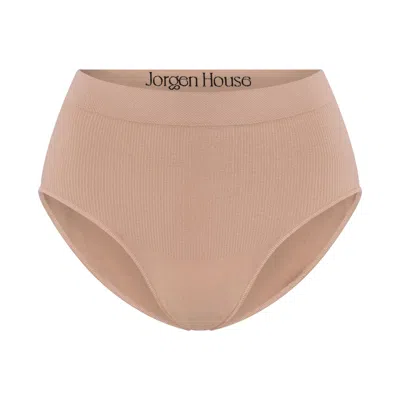 Jorgen House Women's Neutrals Support Brief - Sand In Pink