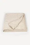 Joro Neutrals / Grey Sawan Jacquard Throw - Pearl White & Grey
