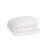 Joro Neutrals Percale Organic Cotton Duvet Cover - Iridescent Ivory In Brown
