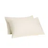 Joro Neutrals Sateen Organic Cotton Pillowcases - Classic Cream