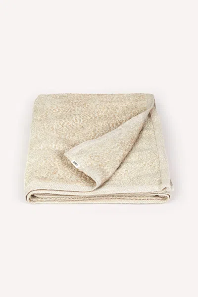 Joro Neutrals Sawan Jacquard Throw - Fresh Beige In Sand