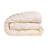 Joro Neutrals / White Geo Printed King Duvet Cover In Neutral