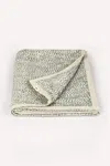 Joro Sawan Jacquard Throw - Leaf Green