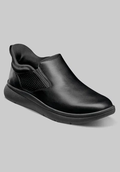 Jos. A. Bank Florsheim Men's Fleet Plain Toe Slip-on Shoes At  In Black