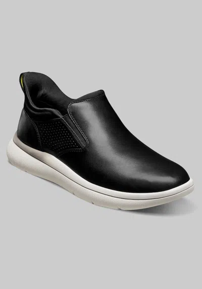 Jos. A. Bank Florsheim Men's Fleet Plain Toe Slip-on Shoes At  In Black