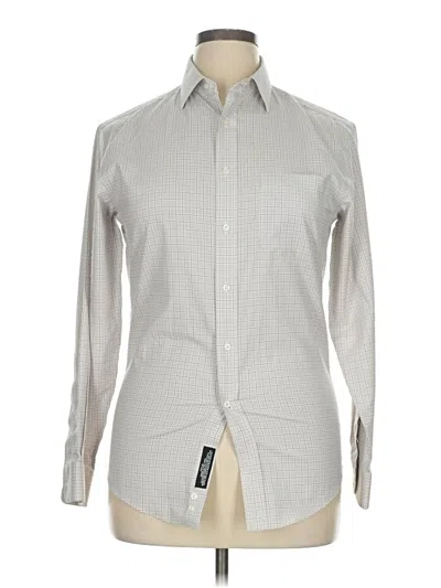 Pre-owned Jos. A. Bank Long Sleeve Button Down Shirt In Gray
