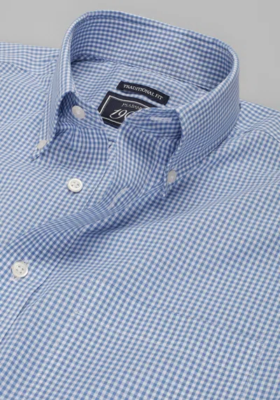 Jos. A. Bank Men's 1905 Collection Traditional Fit Gingham Dress Shirt At  In Blue