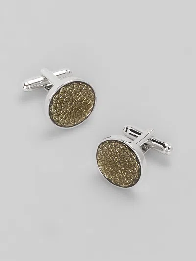 Jos. A. Bank Men's  Floral Etched Glass Cufflinks At  In Bronze