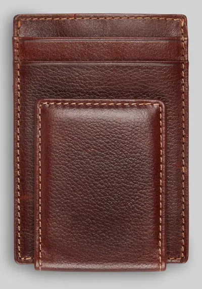 Jos. A. Bank Men's  Front Pocket Rfid Card Case At  In Brown