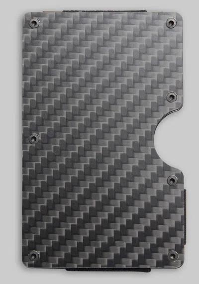 Jos. A. Bank Men's  Minimalist Carbon Fiber & Aluminum Wallet At  In Black