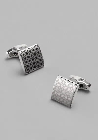Jos. A. Bank Men's  Square Geo Cufflinks At  In Silver