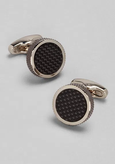 Jos. A. Bank Men's  Tonal Motif Cufflinks At  In Silver/black