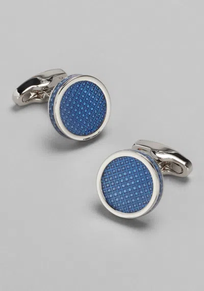 Jos. A. Bank Men's  Tonal Pin-dot Cufflinks At  In Silver/blue