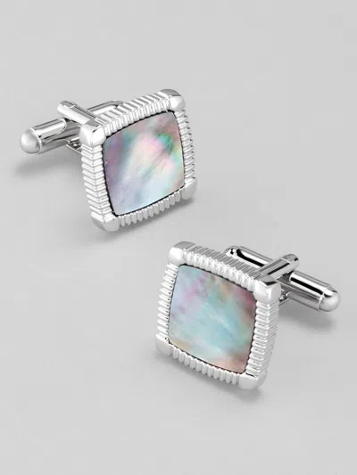 Jos. A. Bank Men's Joseph A. Bank Mother-of-pearl Square Cufflinks At  In Grey