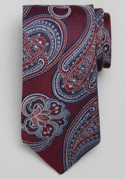 Jos. A. Bank Men's Reserve Collection Complex Paisley Tie At  In Burgundy