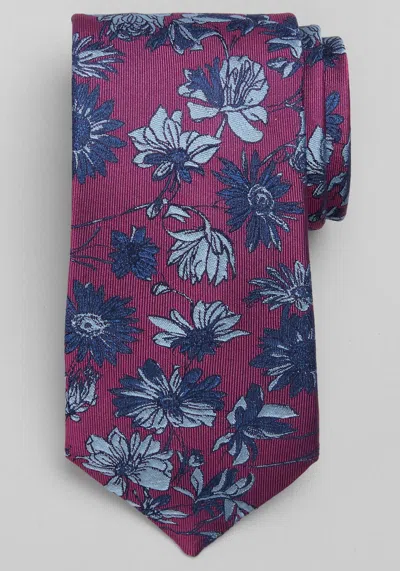 Jos. A. Bank Men's Reserve Collection Floral Tie At  In Fuchsia