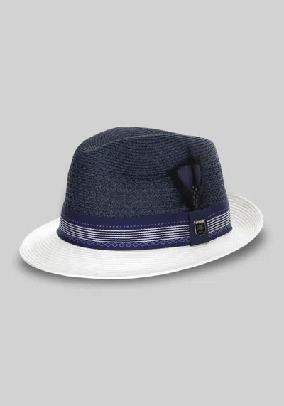 Jos. A. Bank Men's Stacy Adams Jalen Vented Poly Braid Fedora At  In Blue