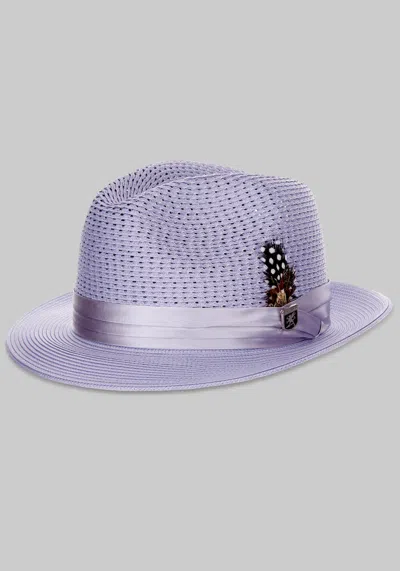 Jos. A. Bank Men's Stacy Adams Vented Braided Fedora At  In Lavender