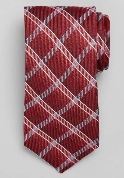 Jos. A. Bank Men's Traveler Collection Ombre Plaid Tie At  In Burgundy